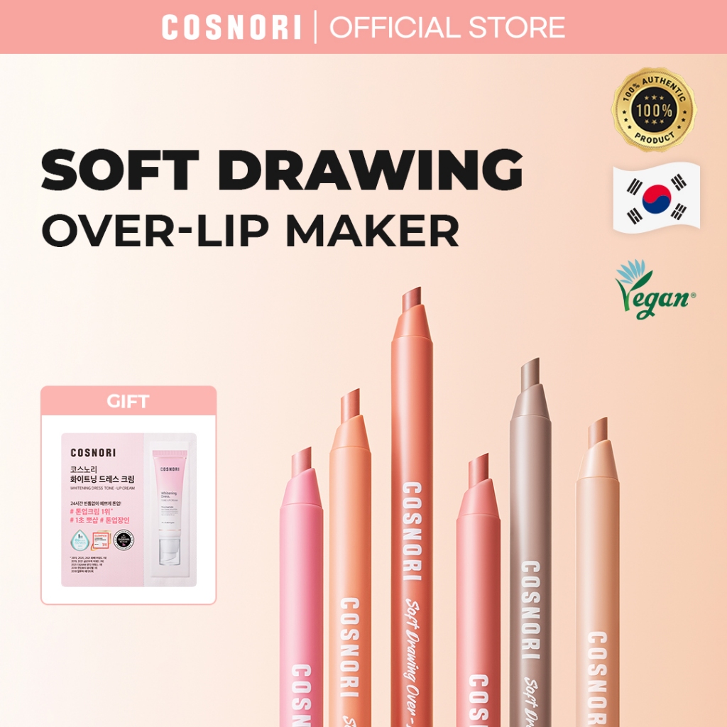Máy tạo Over-lip vẽ mềm COSNORI (6 màu)
