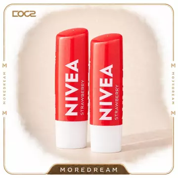 Son dưỡng môi NIVEA Lip Care Strawberry Shine, 4.8g, 2 gói