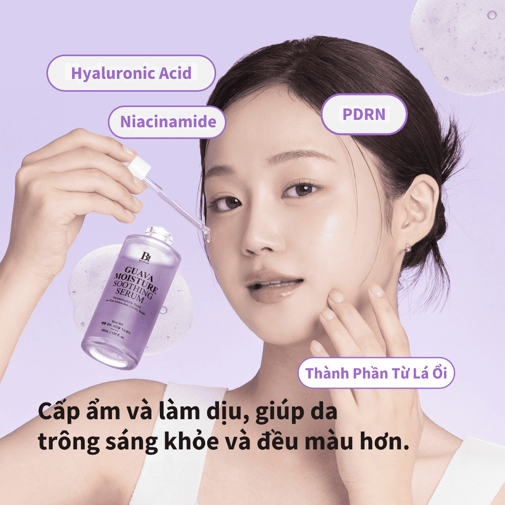 [Benton Official] Tinh Chất Guava Moisture Soothing Serum – Cấp ẩm, làm dịu, làm sáng da, hỗ trợ phục hồi hàng rào bảo vệ da, kết cấu mỏng nhẹ không bết dính, phù hợp da nhạy cảm và da dễ nổi mụn