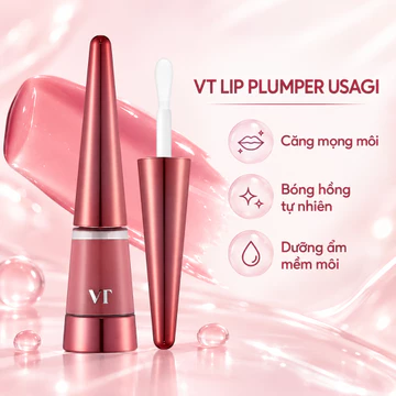 VT Lip Plumper USAGI Hồng Chính Hãng Korea Son Bóng Căng Môi Tạo Hiệu Ứng Fuller Glow Dưỡng Ẩm Môi Hỗ Trợ Phục Hồi Môi Khô Nứt Làm Dịu Môi Nhạy Cảm Dưỡng Môi Căng Bóng Tự Nhiên Che Phủ Vân Môi Chống L