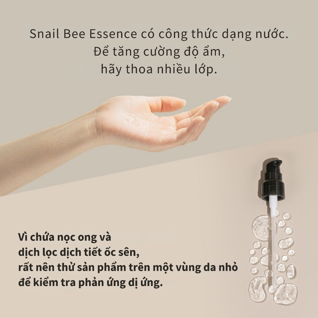 [Benton Official] Tinh chất dưỡng da Snail Bee High Content Essence – Hỗ trợ phục hồi hàng rào bảo vệ da & cải thiện dấu hiệu lão hóa với Peptide & Niacinamide