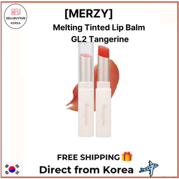 [MERZY] Son dưỡng môi nhuộm màu nóng chảy bóng GL2 quýt Wish 4g 1pc