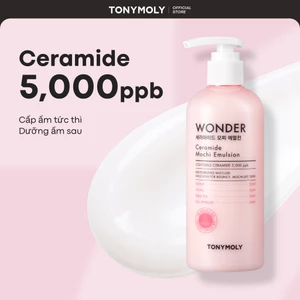 TONYMOLY Sữa dưỡng ẩm cho da khô Wonder Ceramide Mochi Emulsion 300ml