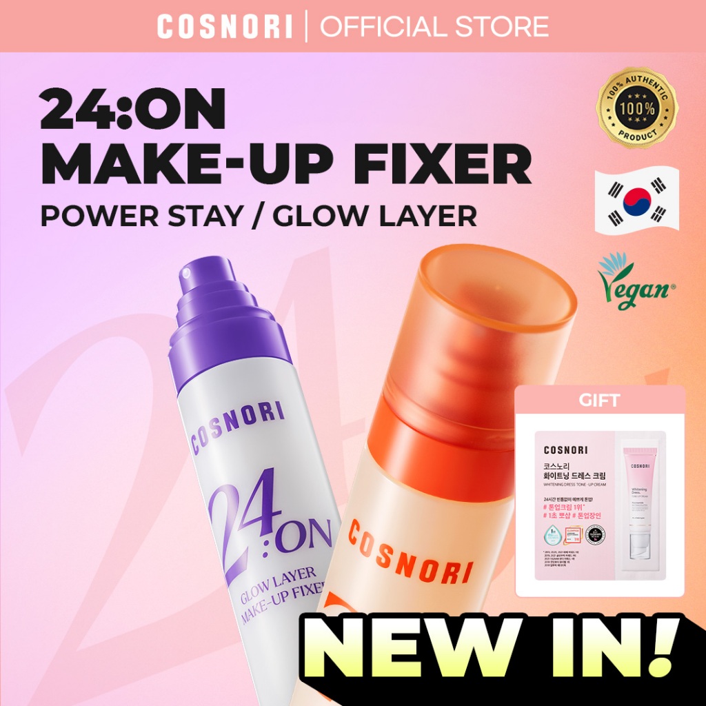 Dụng cụ cố định trang điểm COSNORI 24ON (POWER STAY / GLOW LAYER)