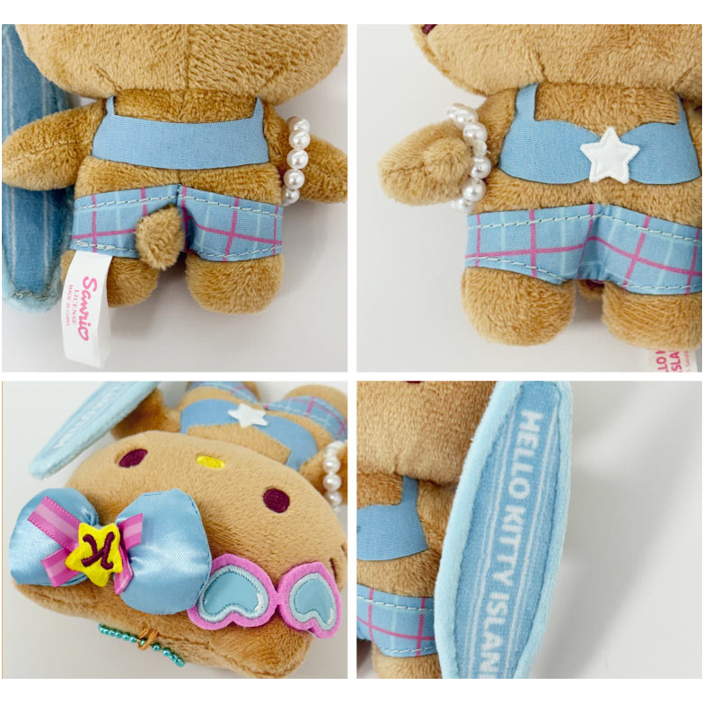 [SANRIO] Túi sang trọng lướt sóng đảo Hello Kitty Charm Tanned Kitty (Phiên bản giới hạn Jeju) thuộc da kitty