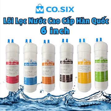 Lõi lọc CO.SIX Korea Premium Magic Plus 6 inch cho máy lọc nước, vòi lọc / dùng cho Cuckoo, CNC, Kangaroo, Korihome, Yakyo, Rewa