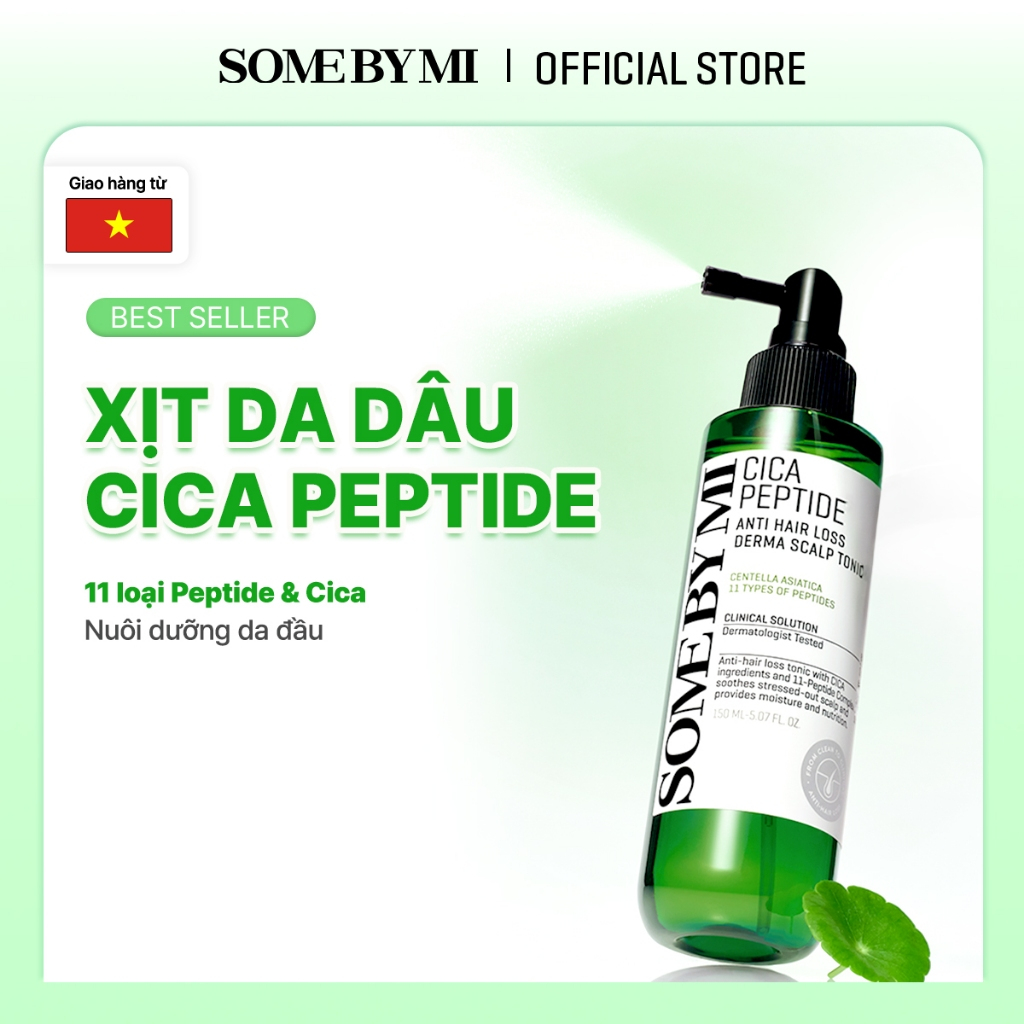 [SOMEBYMI] Xịt dưỡng tóc Cica Peptide nuôi dưỡng tóc/ da đầu chống rụng tóc 150ml