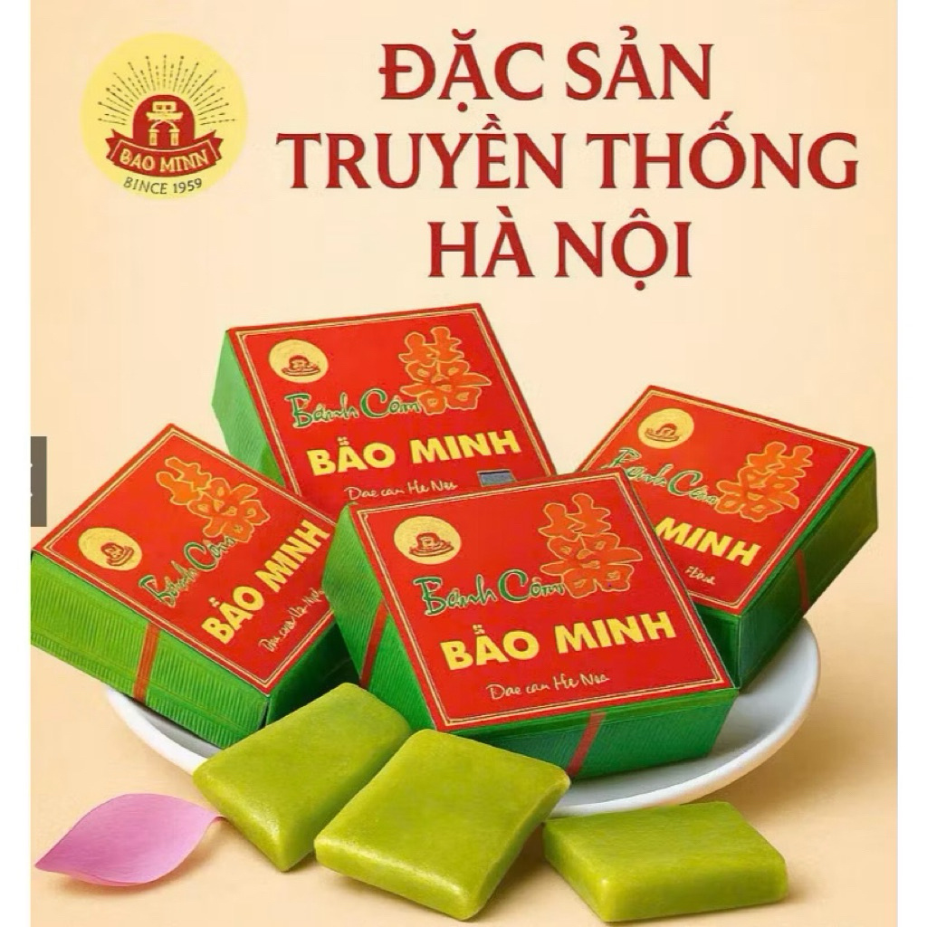 Bánh cốm hãng Bảo minh hộp to ( Combo 6c/390g)