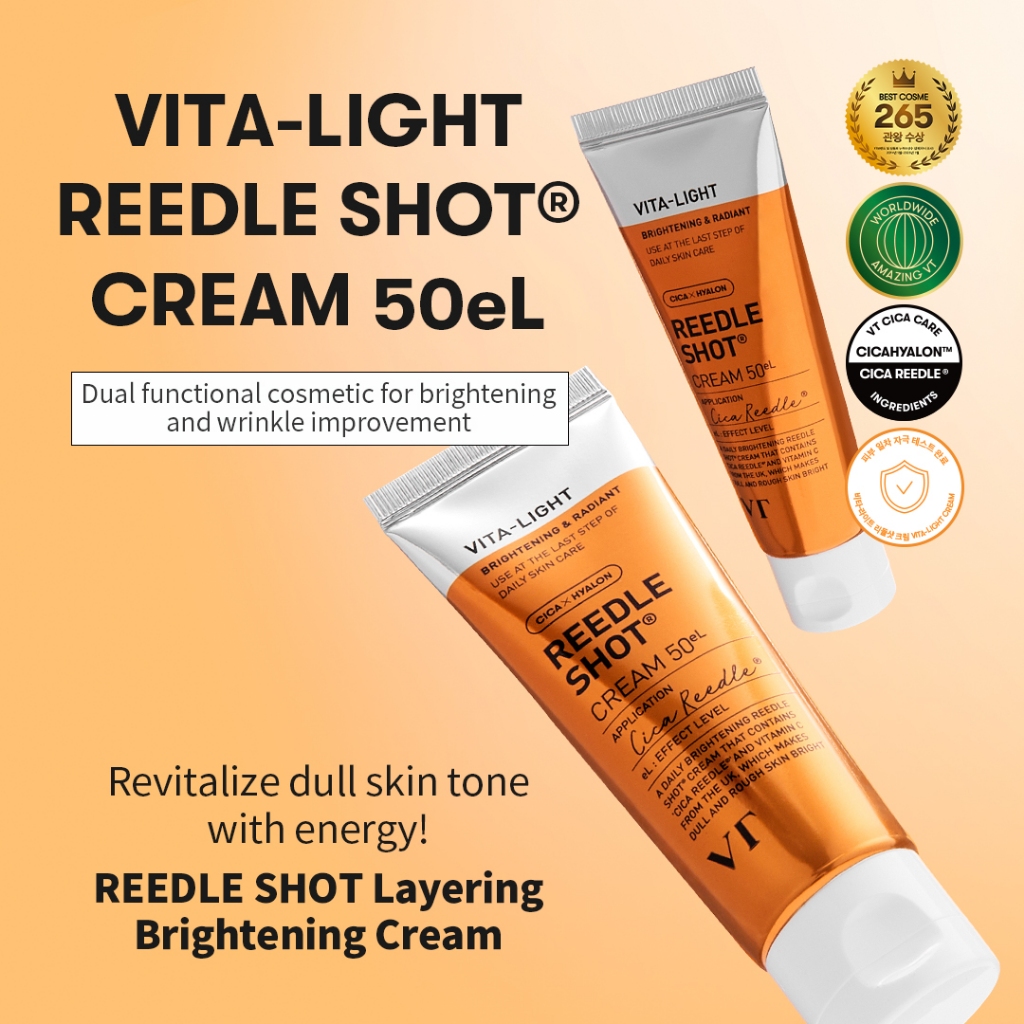 [VT] Kem Reedle Shot 50eL (Vitamin, Centella Asiatica, 300Da Hyaluronic Acid) Kem phân lớp làm sáng, làm dịu, dưỡng ẩm [Flagship chính thức]
