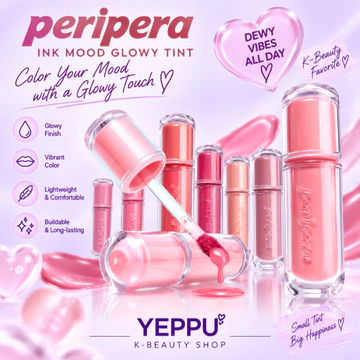 [peripera] Mood Glow Tint, 4g, 1pc / Son Tint Hàn Quốc / Màu Sheer / Chính hãng 100% của YEPPU