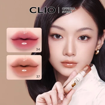 CLIO [CIO]❤️ Crystal Glam Tint 3.4g | Son bóng nước, tông màu môi phát sáng, tông màu ngâm mật ong