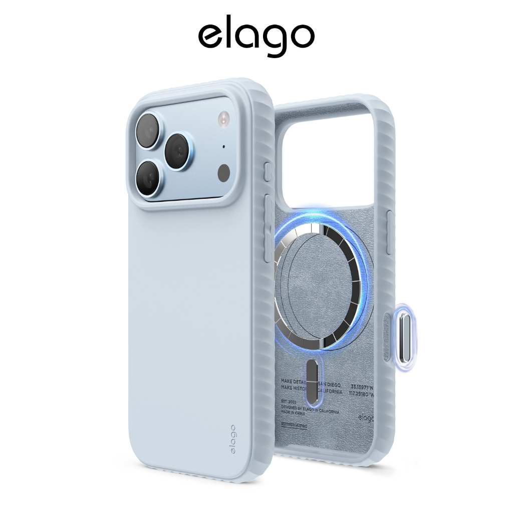 Ốp lưng iPhone 18 Pro, 18 Pro Max, 17 Pro, iPhone 17 Pro Max elago Ridge Silicone từ tính