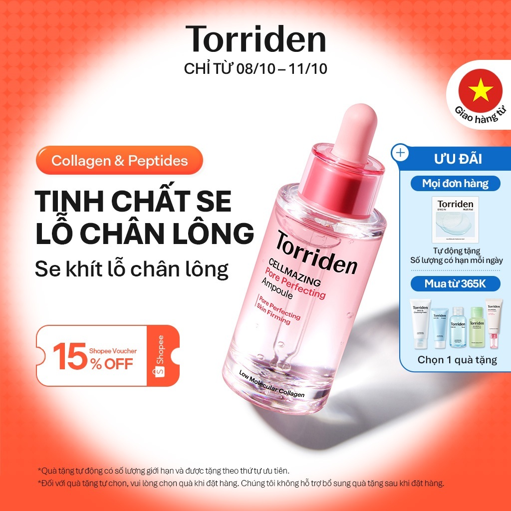 [Torriden Chính hãng] Tinh chất chăm sóc lỗ chân lông hoàn hảo CELLMAZING, 30ml, Ampoule