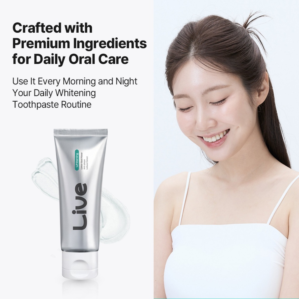 Kem đánh răng làm trắng da LiveOrals PureDia 20g | Cho nụ cười tươi sáng hàng ngày | Được phát triển bởi nha sĩ Hàn Quốc