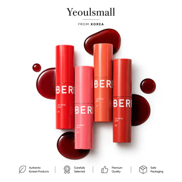 Gói xăm môi BERRISOM | Son Tint chống thấm nước 24H | Vết bẩn môi lâu trôi