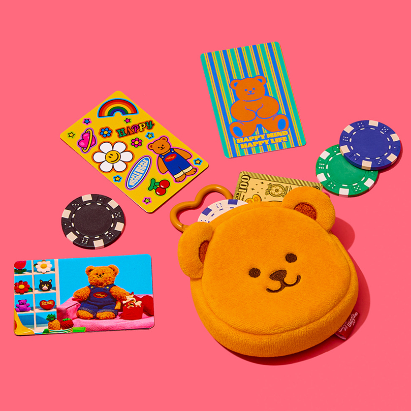 [WIGGLE WIGGLE] Túi đựng tiền xu quyến rũ (Smile We Love / Little Play Bunny / Wiggle Bear)
