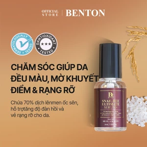 Serum Tinh Chất Benton Snail Bee Ultimate Serum Plus – Làm sáng da, hỗ trợ hàng rào bảo vệ da, chăm sóc da khuyết điểm, cải thiện dấu hiệu lão hóa, dưỡng da chuyên sâu