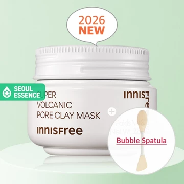 Mặt nạ đất sét lỗ chân lông siêu núi lửa INNISFREE 100ml - Mặt nạ đất sét tẩy tế bào chết bằng kem hấp thụ dầu dư thừa và loại bỏ các tạp chất từ lỗ chân lông cho làn da mịn màng, trong suốt (Mới 2026