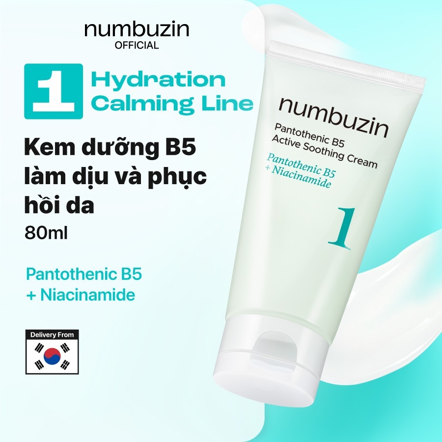 [Numbuzin Official] numbuzin No.1 Kem dưỡng làm dịu da B5 80ml