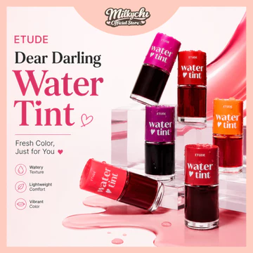 Son Tint Nước ETUDE Dear Darling Water Tint Mỏng Nhẹ Dùng Cho Môi Và Má