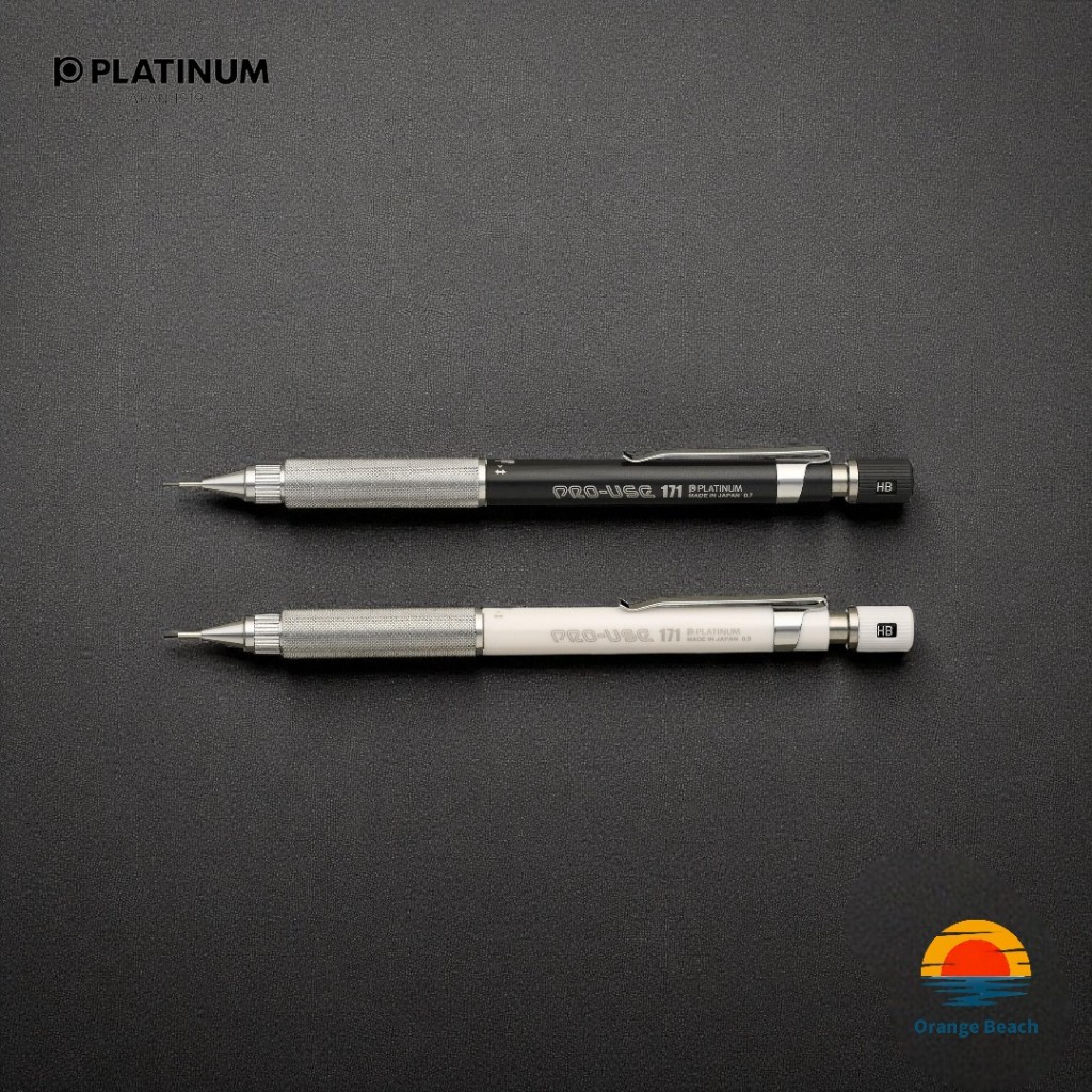 Platinum Pro-Use 171 But Chi Kim Loai MSDA-1500/0.7mm Den 0.9mm Trang/Than Kim Loai/Nhat Ban