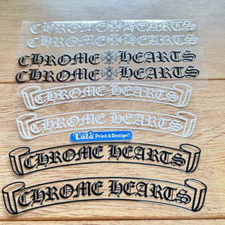 1 Cặp Tem Decal UV DTF chữ Chrome Hearts Dán sườn xe Máy | Dán Xe Điện | Dán ô tô chống nước, bền màu
