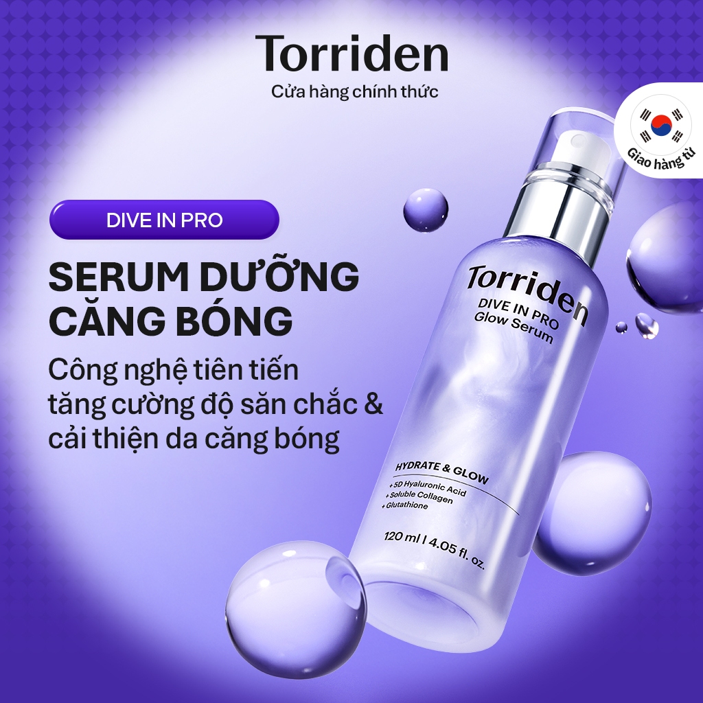 [Torriden Chính hãng] Serum căng bóng DIVE IN PRO chứa Hyaluronic Acid, 120ml
