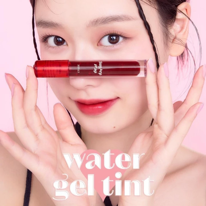 Gel nước ETUDE Dear Darling Tint 14 màu | Son dưỡng ẩm bóng màu môi