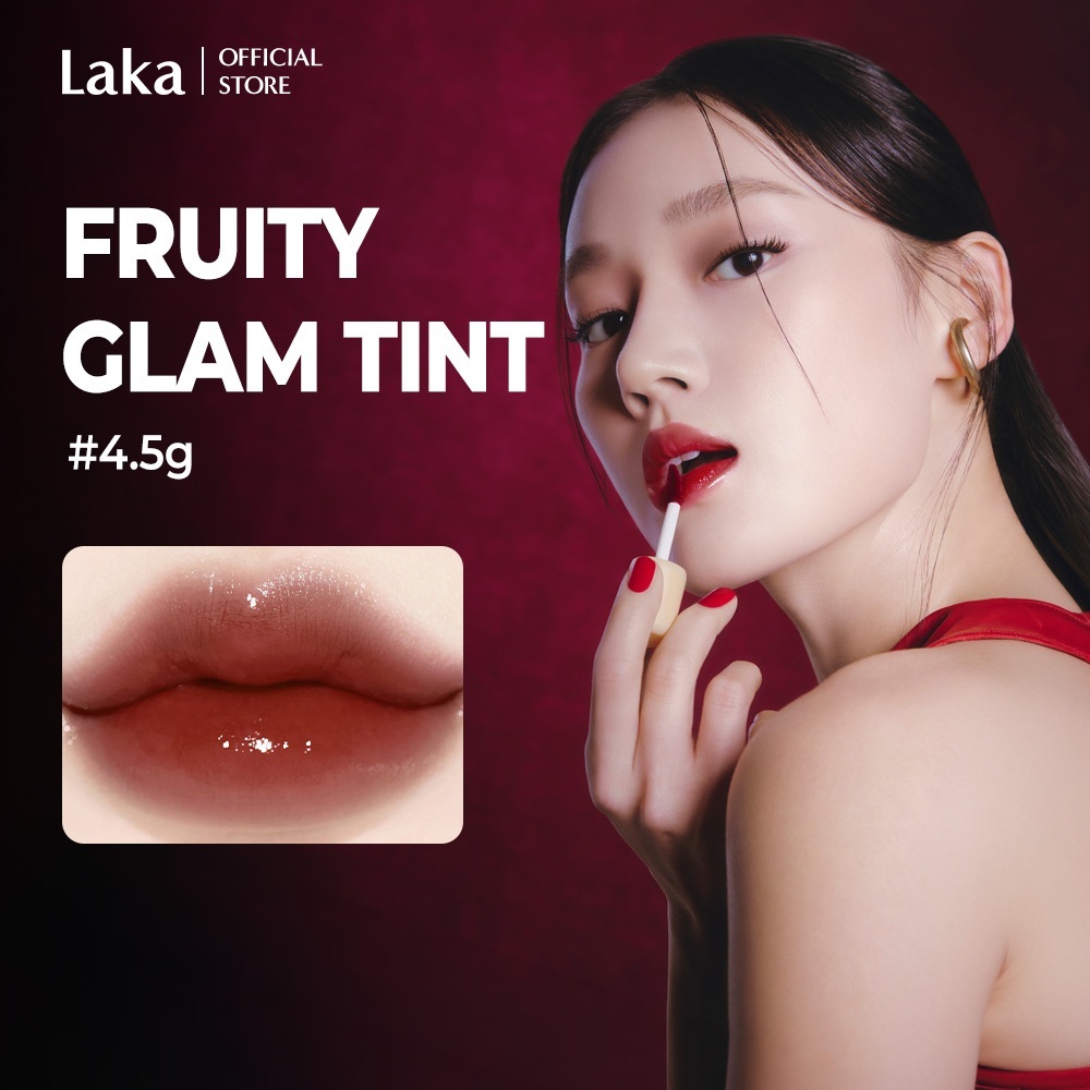 [Laka Official] Son Tint Bóng Căng Mọng Siêu Bám Lâu Trôi Hợp Mọi Tông Da - Fruit Glam Tint FULL SIZE ( 100 màu, 4.5g )