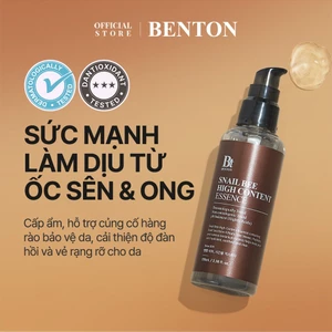 Tinh chất dưỡng da Snail Bee High Content Essence – Hỗ trợ phục hồi hàng rào bảo vệ da & cải thiện dấu hiệu lão hóa với Peptide & Niacinamide