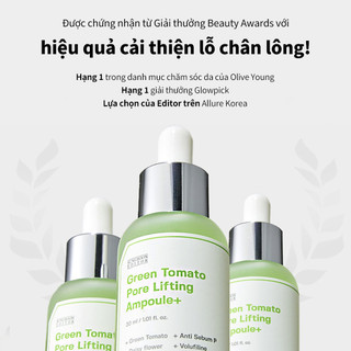 [SUNGBOON EDITOR] Tinh Chất Cà Chua Xanh Green Tomato Pore Lifting Ampoule 30ml 1+1 SET