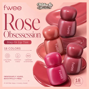 Son tint fwee Rose Obsession Stay Fit Lip Tint tông hoa hồng lì và bóng 18 màu