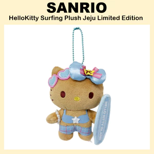 Túi sang trọng lướt sóng đảo Hello Kitty Charm Tanned Kitty (Phiên bản giới hạn Jeju) thuộc da kitty