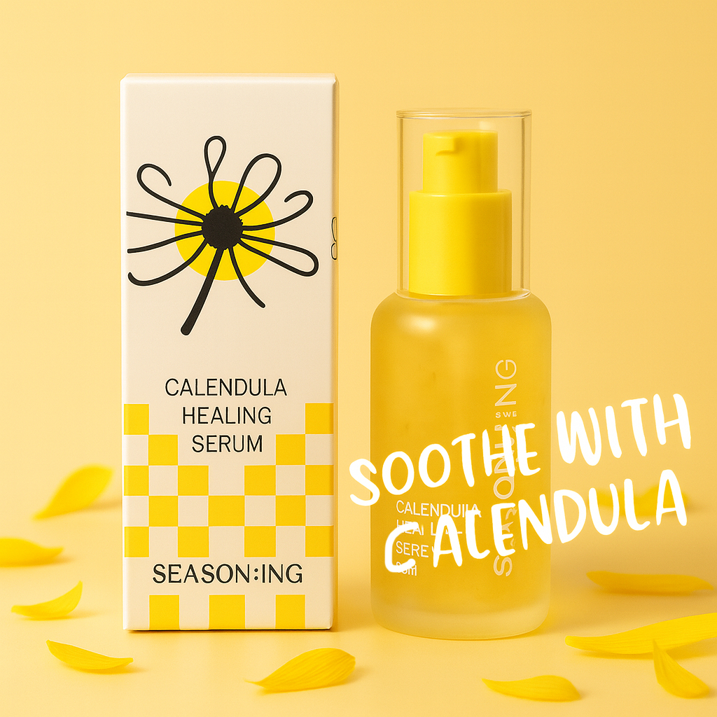 Calendula Serum | SEASON:ING Serum Hoa Cúc 50ml | Adenosine Dưỡng Ẩm Dịu Da K-Beauty