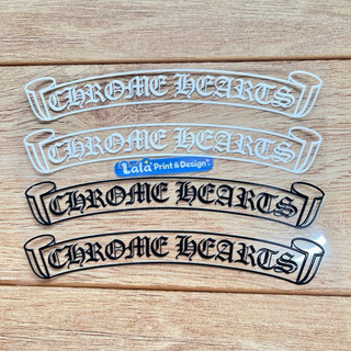 1 Cặp Tem Decal UV DTF chữ Chrome Hearts Dán sườn xe Máy | Dán Xe Điện | Dán ô tô chống nước, bền màu