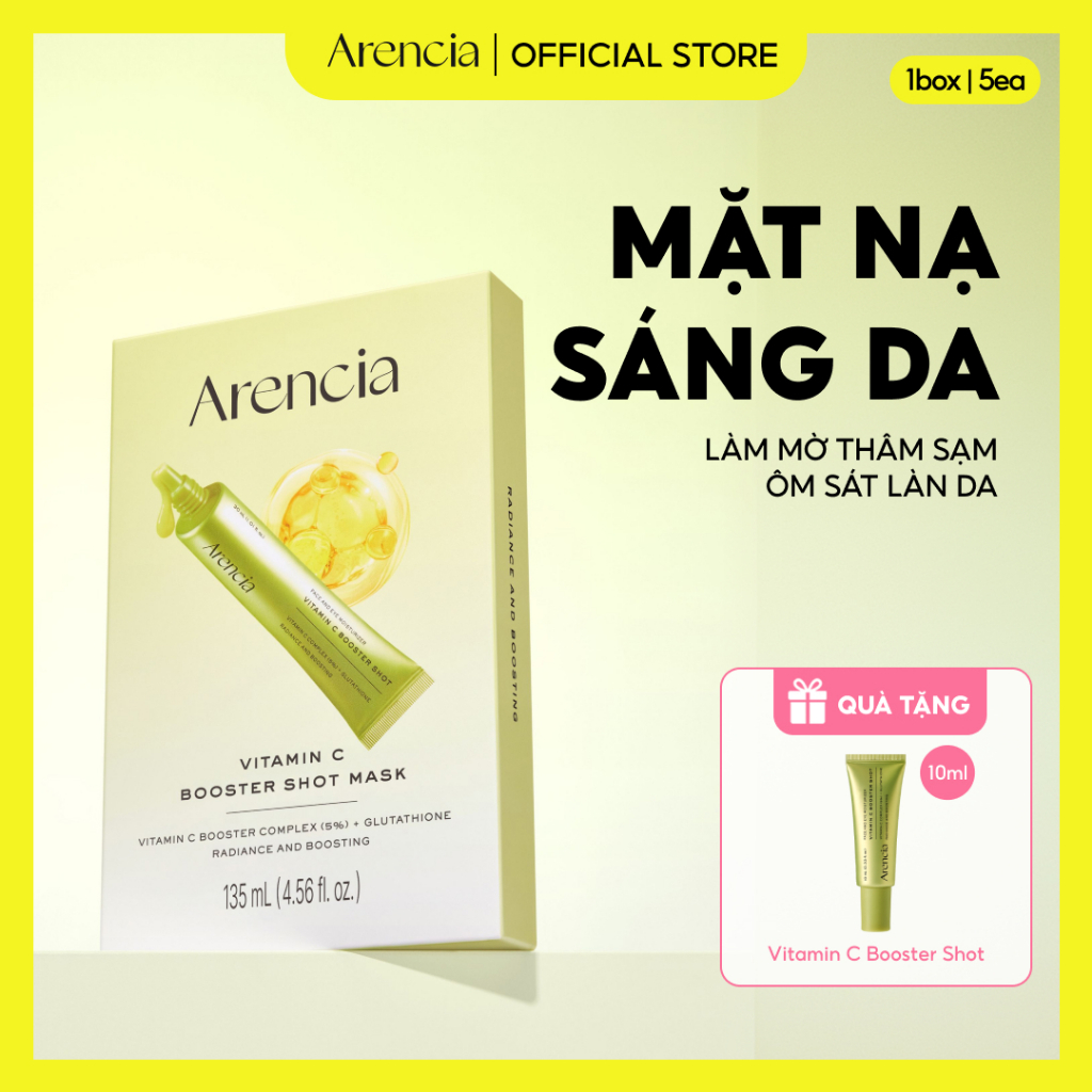 [Arencia] Mặt nạ Vitamin C Booster Shot 5ea