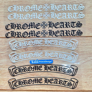 1 Cặp Tem Decal UV DTF chữ Chrome Hearts Dán sườn xe Máy | Dán Xe Điện | Dán ô tô chống nước, bền màu