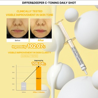 DifferNdeeper C-Toning Daily Shot (2,5ml × 2ea) Khác biệt & sâu hơn