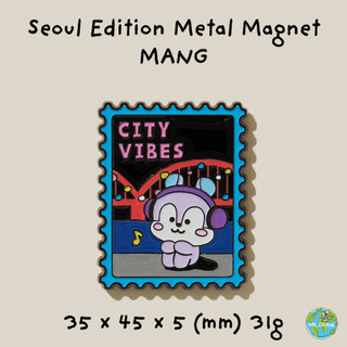 [BT21] Phiên bản Seoul | Bộ sticker | Nam châm kim loại | Quà lưu niệm sưu tầm | Quà tặng K-pop