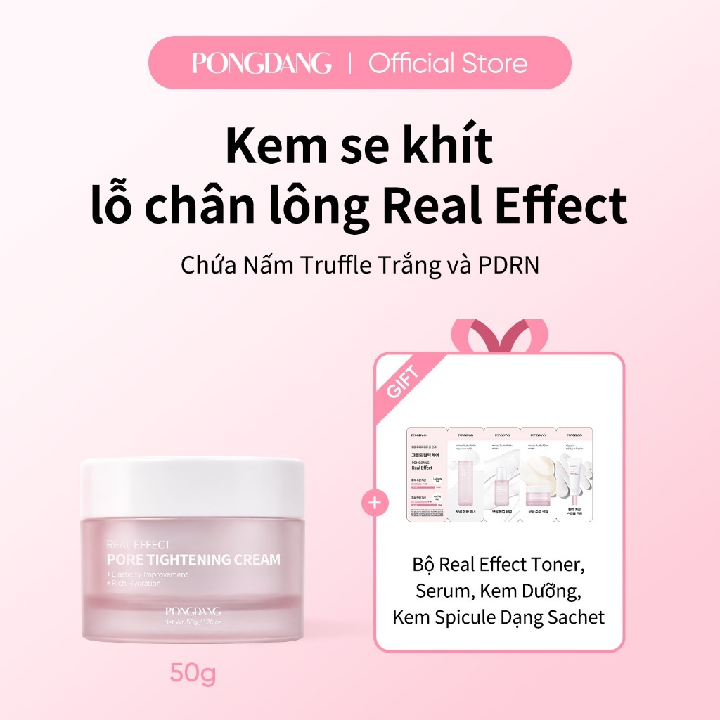 [PONGDANG] Kem làm săn chắc lỗ chân lông hiệu quả thực sự 50g | Truffle trắng PDRN, Chống nhăn, Chăm sóc đàn hồi, Hydrat hóa sâu, Giảm thiểu lỗ chân lông
