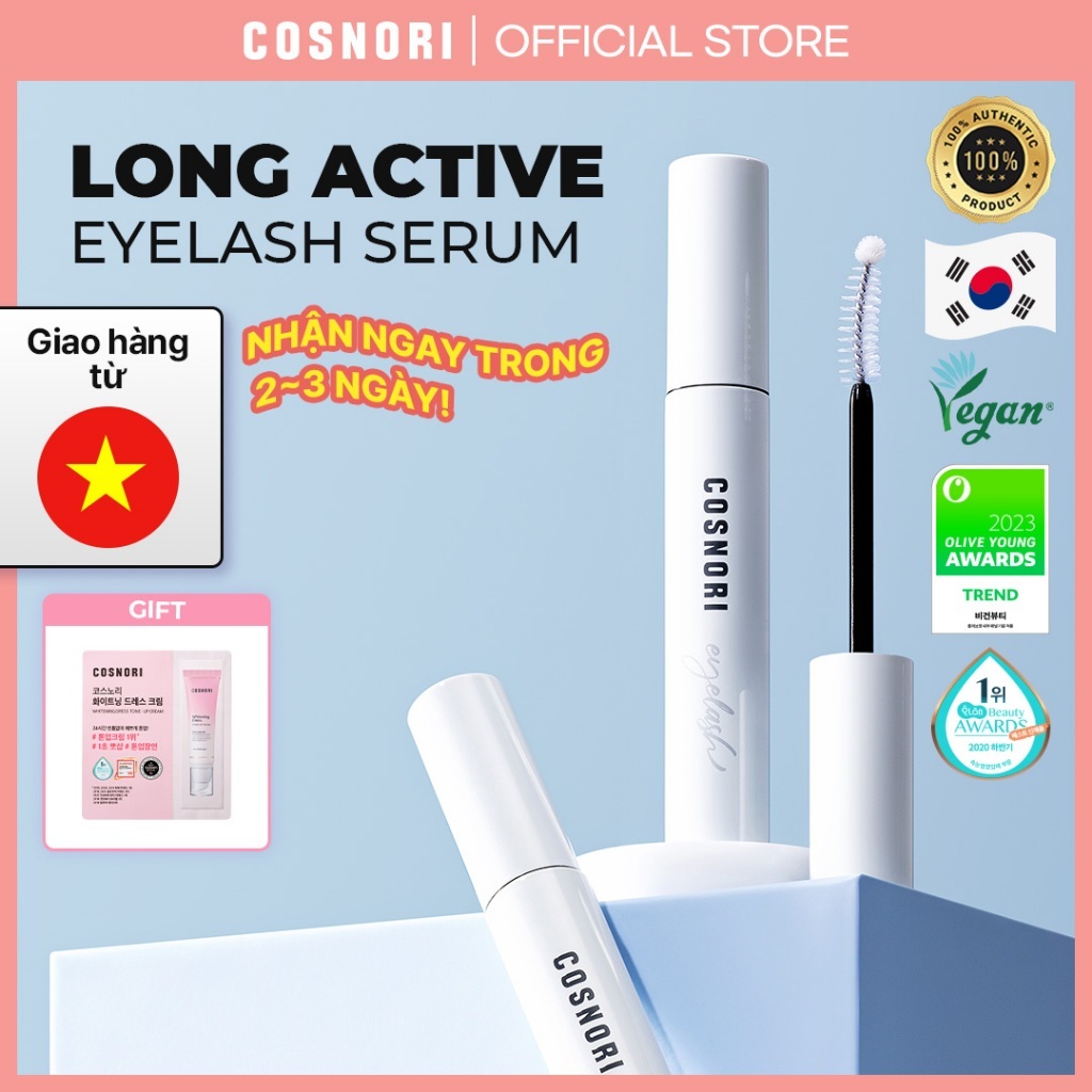 Tinh Chất Dưỡng Mi COSNORI Long Active Eyelash Serum 9g