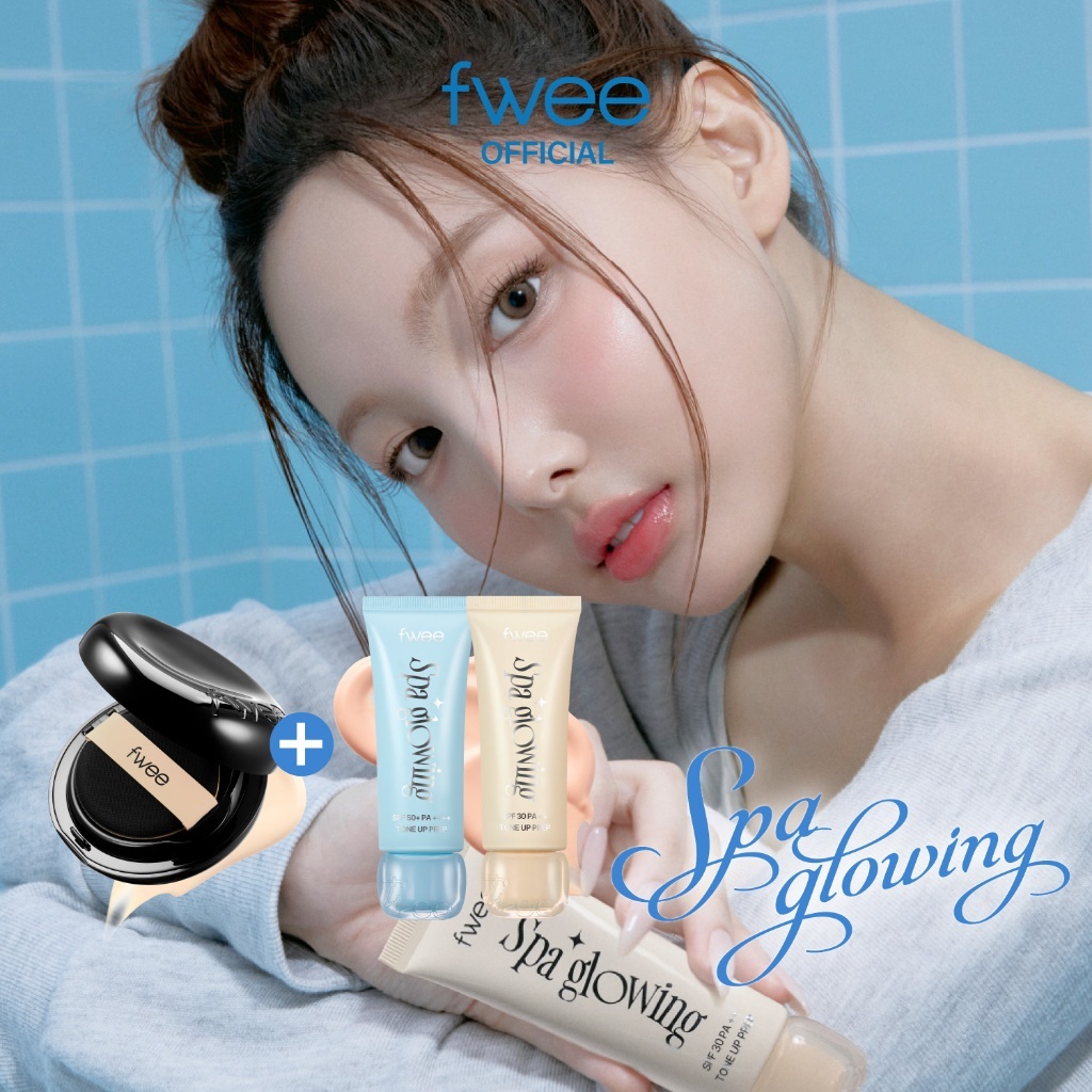 [SET] Spa Glowing UV Tone Up Base + All-Day Cover Black Cushion