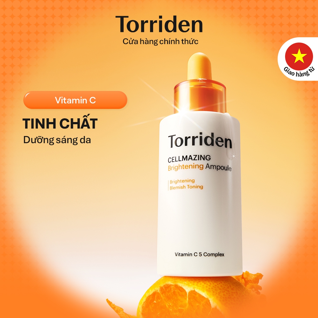 [Torriden Chính hãng] Tinh chất dưỡng trắng sáng da CELLMAZING chứa Vitamin C, 30ml, Ampoule