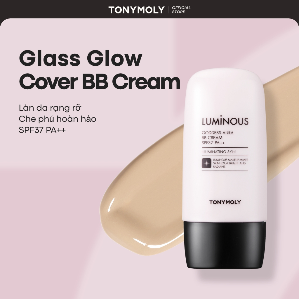 TONYMOLY Kem BB Luminous Goddess Aura Glow 45g SPF37 PA++ Che phủ tự nhiên