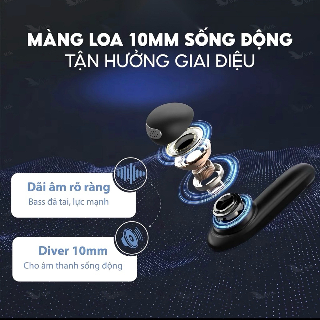 [Mới 100% - Full Box] Tai Nghe Bluetooth HAVIT TW907 SE – Âm Thanh Stereo, Mic Đàm Thoại, Cảm Ứng, Hộp Sạc Gọn Nhẹ