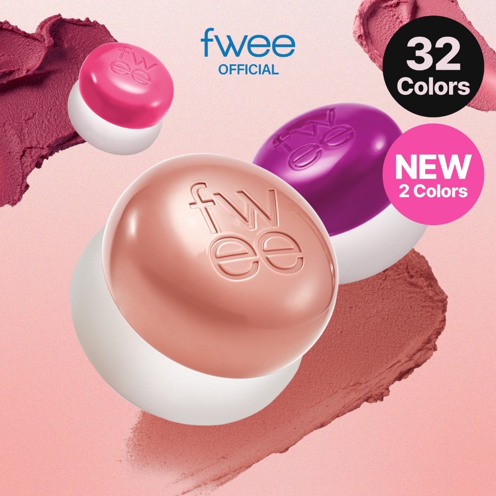 [fwee] Son bùn Pudding Pot Môi&Má — 32 Màu (5g) / Lip & Cheek Blurry Pudding Pot