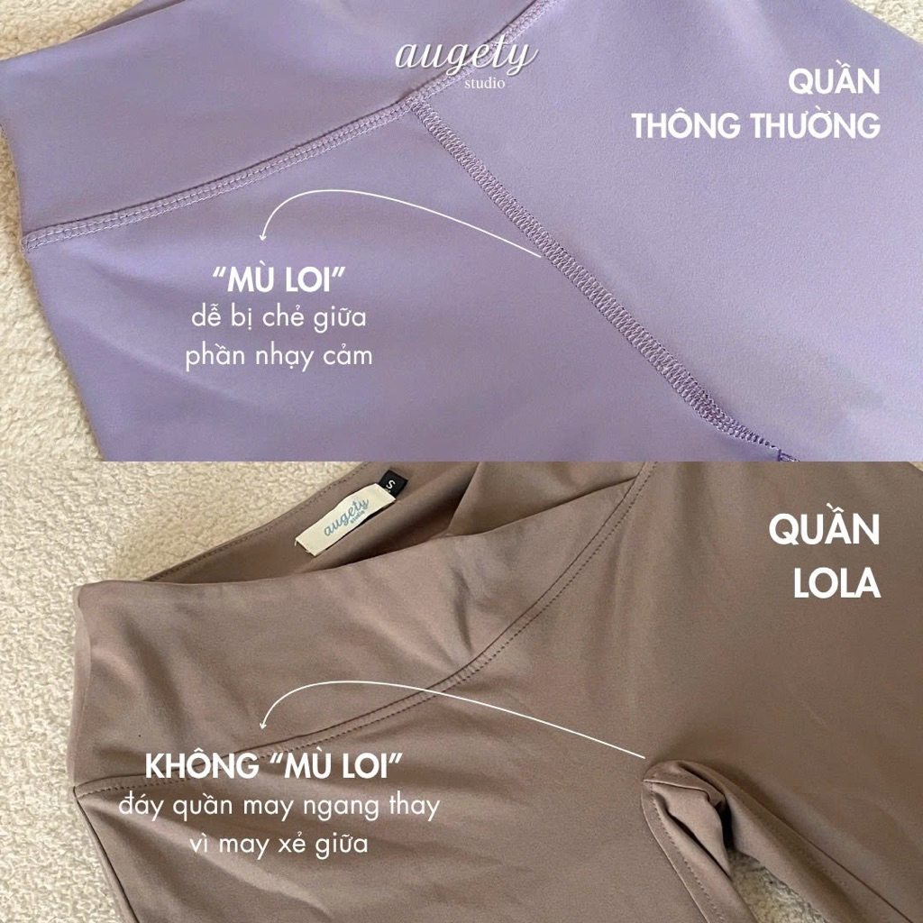 Quần Lửng Dáng Ôm Cạp Trễ V-cut Nâng Mông Vải Thun Cao Cấp Augety Studio, LOLA Capri Pants