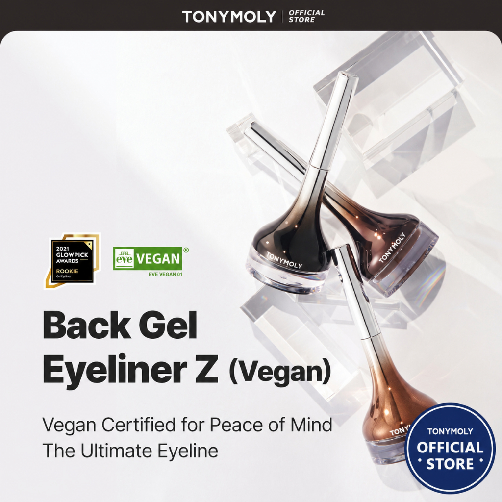 TONYMOLY Gel kẻ mắt Perfect Back Gel 4g Kèm cọ Lâu trôi