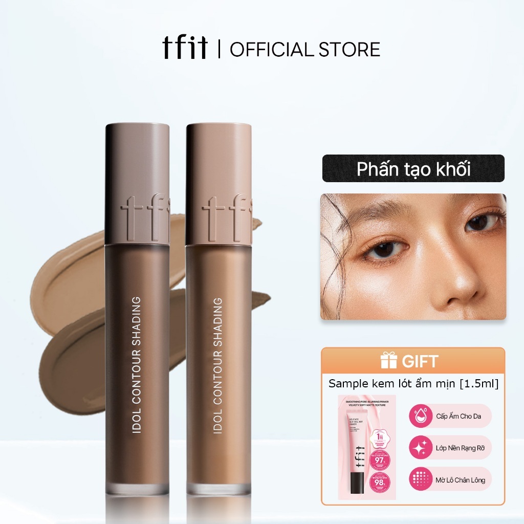 [TFIT Official] Kem tạo khối dạng lỏng, hiệu ứng lì, màu sắc tự nhiên, lâu trôi, dễ dùng cho người mới 5.5g