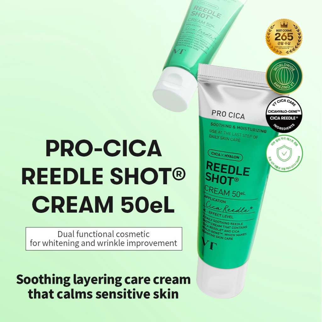 [VT] Kem Reedle Shot 50eL (Vitamin, Centella Asiatica, 300Da Hyaluronic Acid) Kem phân lớp làm sáng, làm dịu, dưỡng ẩm [Flagship chính thức]
